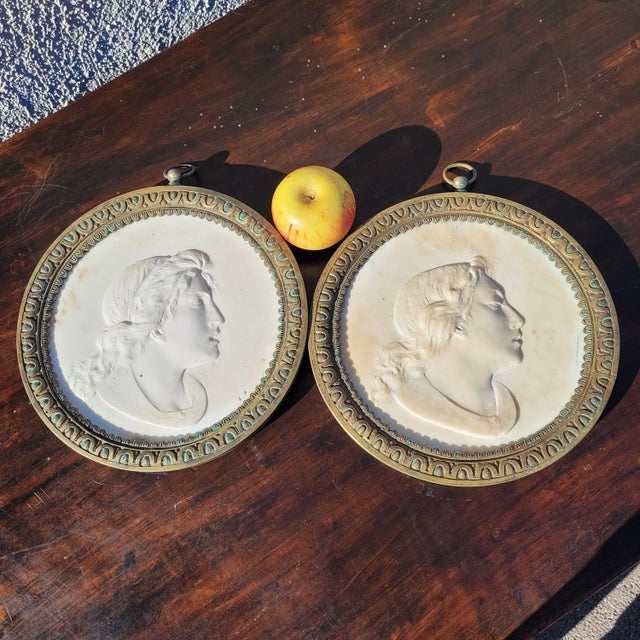 Carved Profiles, Early 19th Century, Marble, Set of 2 For Sale - Image 13 of 18