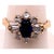 14 Karat Yellow Gold Sapphire Solitaire Ring With Diamond Accents For Sale - Image 11 of 11
