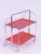 Metal Vintage Orange Foldable Bar Cart in Chrome Metal, 1960s For Sale - Image 7 of 9