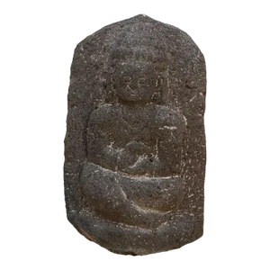 Antique Volcanic Stone Buddha Statue