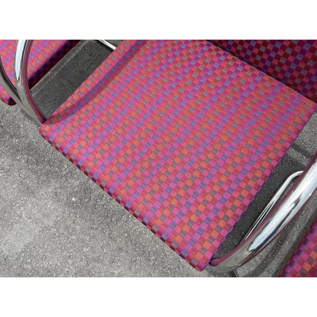 1990s Set of Twelve Original Brno Tubular Chairs for Knoll, Stainless Steel For Sale - Image 11 of 11