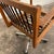 Arden Riddle 1971 Oak Swivel Rocking Mid Century Office Chair on Casters For Sale - Image 9 of 12