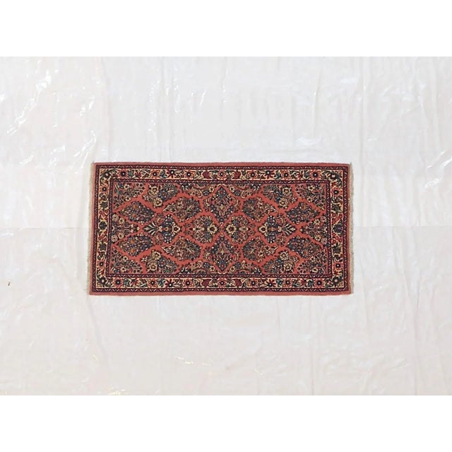 Wool pile genuine hand made very fine Persian Sarouk-