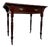 Early 20th Century Antique English Mahogany Writing Table with Green Leather Top For Sale