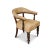 19th Century Cream Leather Buttonback Open Frame Armchair For Sale - Image 5 of 5