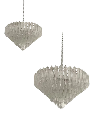 Murano Glass Sputnik Chandelier by Simoeng, Set of 2