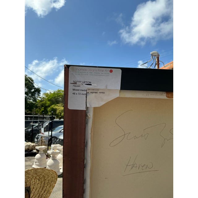 Vintage Boho Scott Upton Abstract on Canvas For Sale - Image 9 of 10