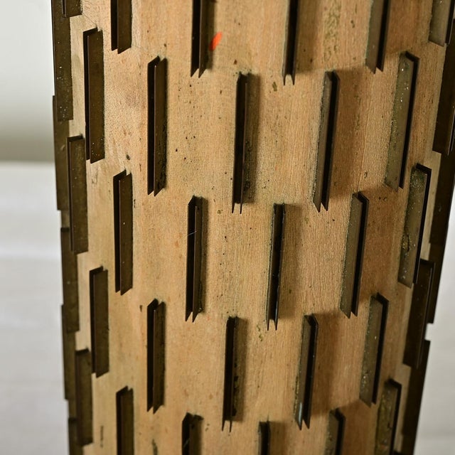 Vintage Lamp Made From Wallpaper Ink Roller For Sale - Image 10 of 10