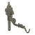 Vintage Brass Serpent Hook For Sale