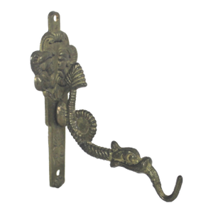 Vintage Brass Serpent Hook