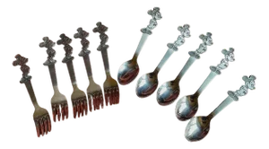Mickey Mouse Cutlery from Bonny, Japan, 1960s, Set of 10