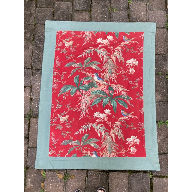 Wall Hanging Panel Made From 19th C. Scenic Textile For Sale In Philadelphia - Image 6 of 6