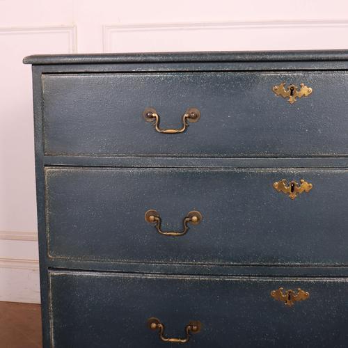 19th C English painted oak & pine chest of drawers.1890 This piece is designed in the style of the selected designer...