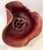 1990s Signed Raku Ceramic Flower Arrangement Bowl With Frog-Style Center For Sale - Image 5 of 11