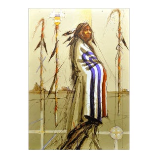 Larry Fodor "Ceremonial" Hand Signed & Numbered Limited Edition Lithograph For Sale