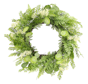 Mixed Fern Foliage Wreath 27.5"D