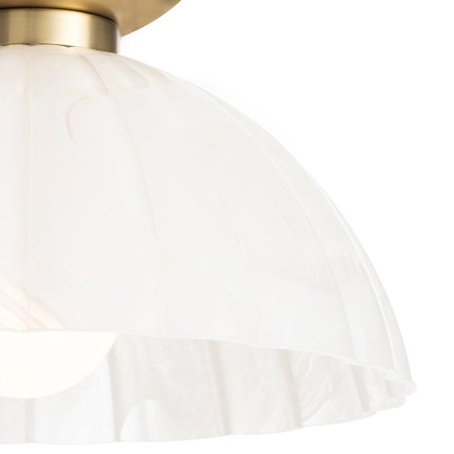 2020s Regina Andrew Dariel Swirl Glass Flush Mount For Sale - Image 5 of 7
