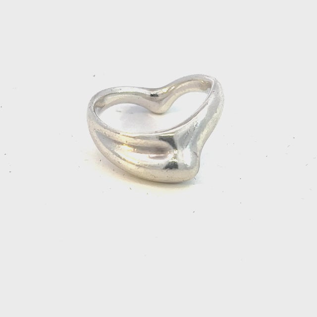 Authentic Tiffany & Co Estate Wave Ring By Elsa Peretti Size 6 Sterling Silver TIF567 DETAILS Style: Wave Designer: Elsa...