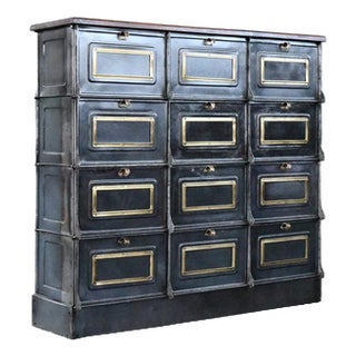 Strafor Clapets Industrial Cabinet by Wolf Netter and Jacobi, 1910 For Sale