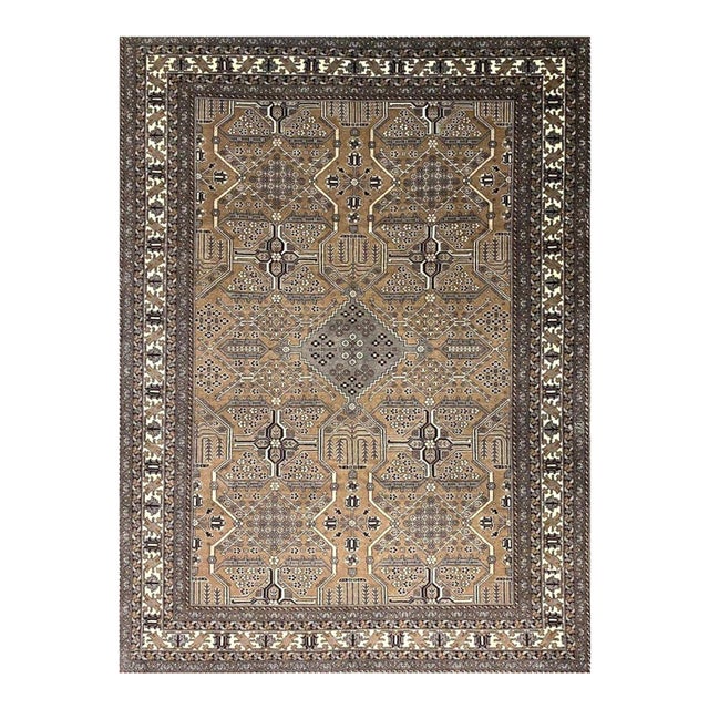 1960s Old Persian Joshegan Area Rug 8x11 For Sale