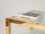 Metal Italian Gilt Brass and Crystal Rectangular Coffee Table, Italy, 1970s For Sale - Image 7 of 13