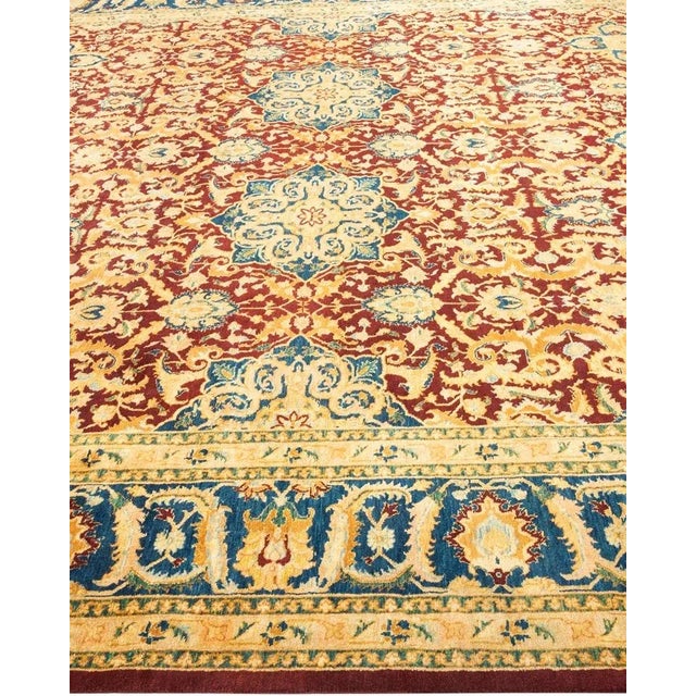 Solo Rugs Mogul, One-of-a-Kind Hand-Knotted Area Rug in Red, 8' 2" x 10' 0" For Sale - Image 4 of 8
