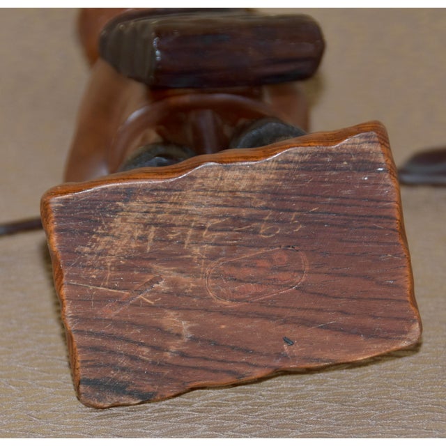 Dolfi Italian Hand Carved Wooden Duck Hunter Folk-Art Sculpture For Sale In Palm Springs - Image 6 of 10