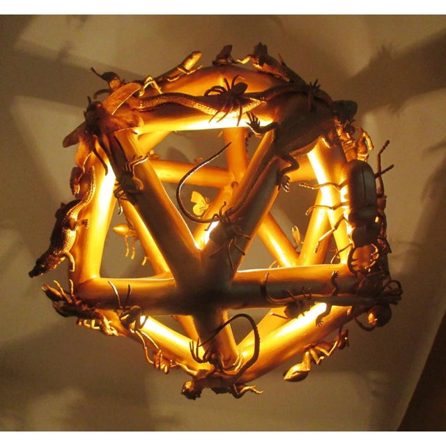 Late 20th Century Cabinet of Curiosities Polyhedron Chandelier For Sale - Image 10 of 12