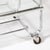 Metal Art Deco Polished Nickel Two-Tier Serving Cart W/ Glass Doors by Treitel & Gratz For Sale - Image 7 of 13