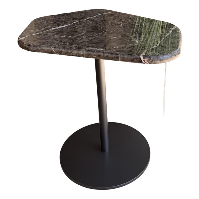 Camerich Black Marble End Table For Sale