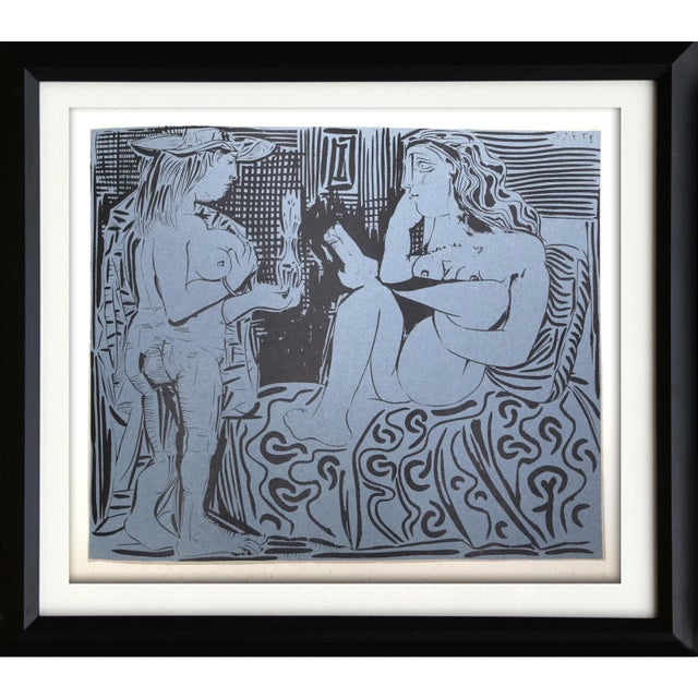 Impressionist 1980s "Deux Femmes" (12) Linocuts After Pablo Picasso For Sale - Image 3 of 3