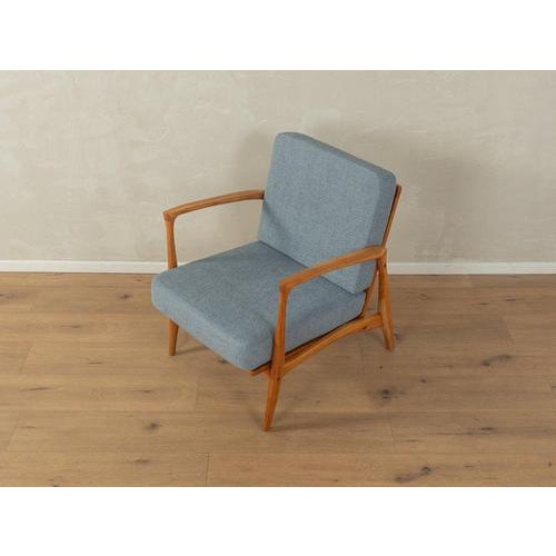Armchair in Cherry Frame, 1960s For Sale - Image 9 of 9