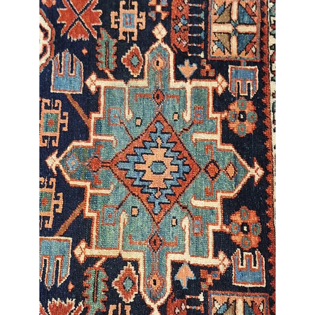 Textile Vintage Persian Serapi Gallery Size For Sale - Image 7 of 7