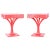 Midcentury Coral Lacquered Regency Side Tables - A Pair For Sale - Image 10 of 10