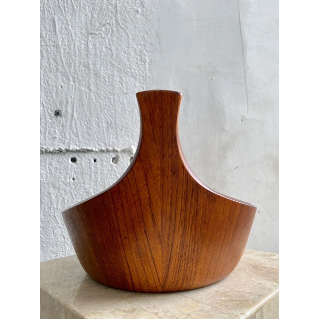 Early iteration of the staved teak Viking ship serving bowl Designed by Jens Quistgaard for Dansk Denmark. Beautifully...