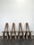 S45 Chairs in Elm by Pierre Chapo, Set of 4, in Very Good conditions.