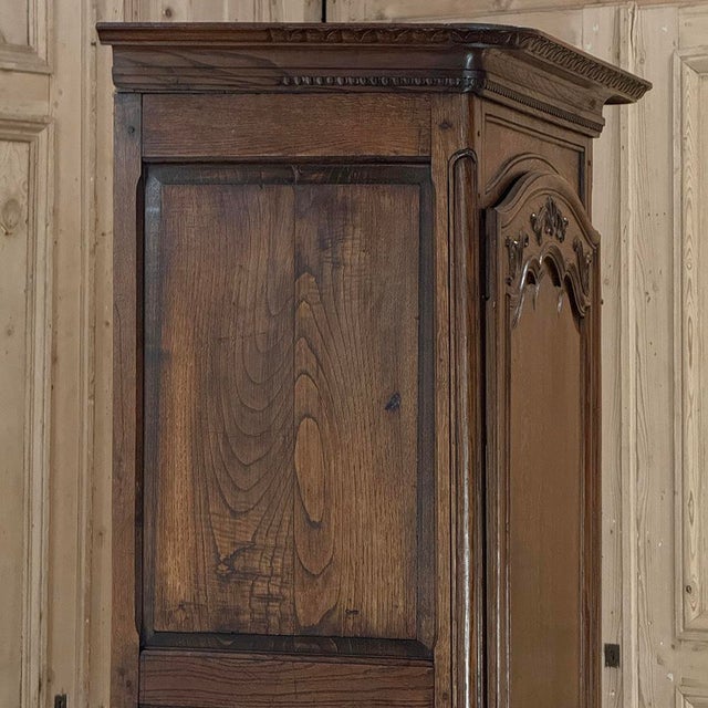 19th Century Country French Oak Bonnetière ~ Petite Armoire For Sale - Image 11 of 18