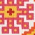 This lively, graphic pattern is printed on a specialty ground. Cotton warp and weft yarns of varying thickness create a...