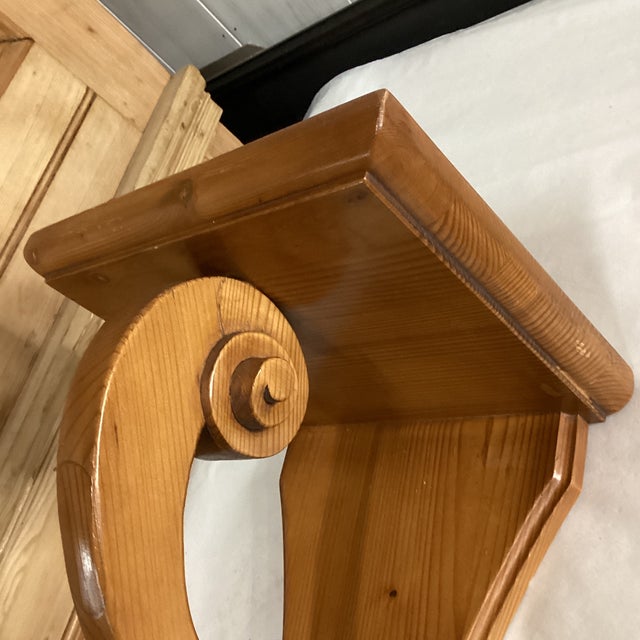 Vintage Wood Wall Shelf From England For Sale In Atlanta - Image 6 of 12