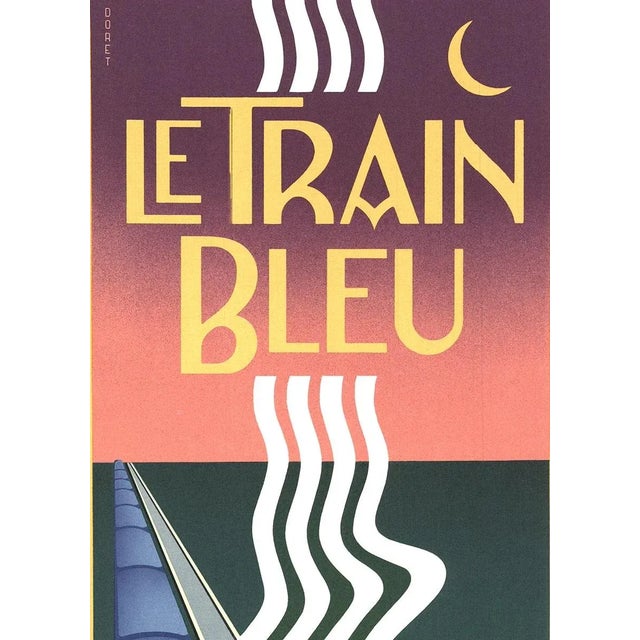 Artist: Michael Doret Title: Le Train Bleu Year: 1982 Signed: No Medium: Lithograph Paper Size: 32 x 8.75 inches ( 81.28 x...