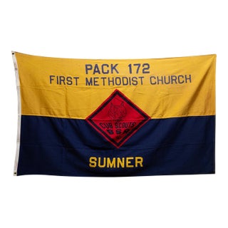 Vintage Cub Scouts Flag Troop, Sumner c.1950 For Sale