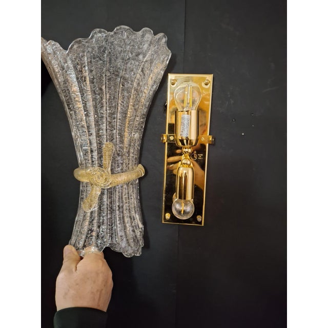 21st Century Graniglia Bow Sconces, a Pair For Sale - Image 11 of 12