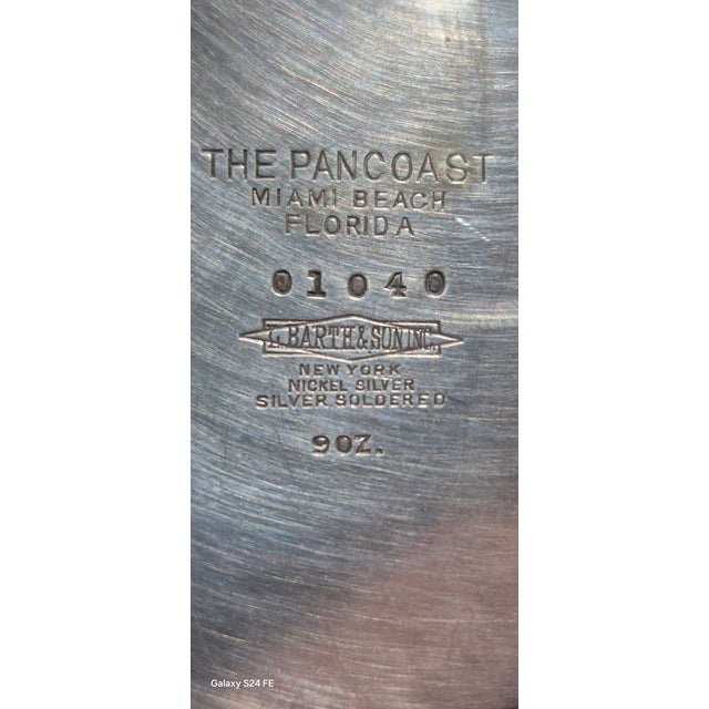 Art Deco 1930s Pancoast Hotel, Miami Beach - Personal Tea Service Original- 3 Pieces For Sale - Image 3 of 3