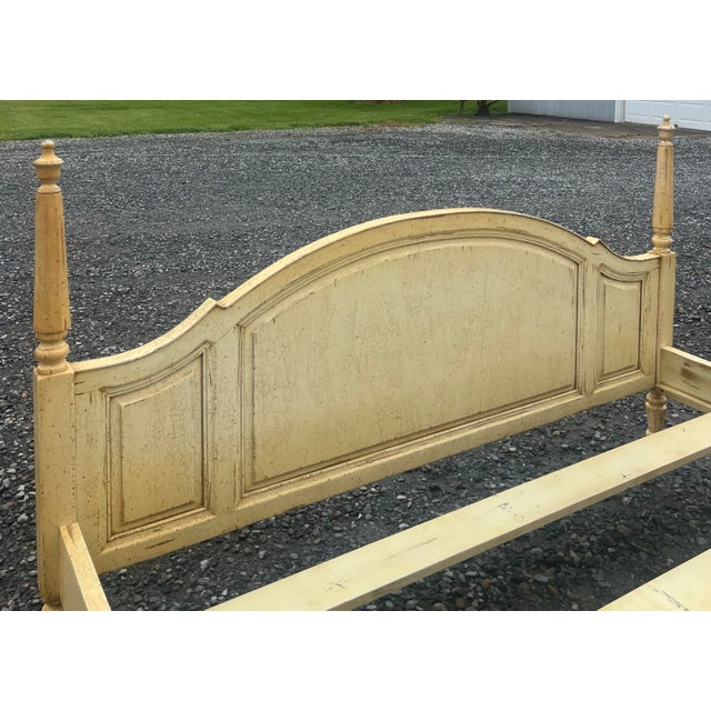 Cream Guy Chaddock Melrose Collection Shabby Chic Bed - King Size For Sale - Image 8 of 10