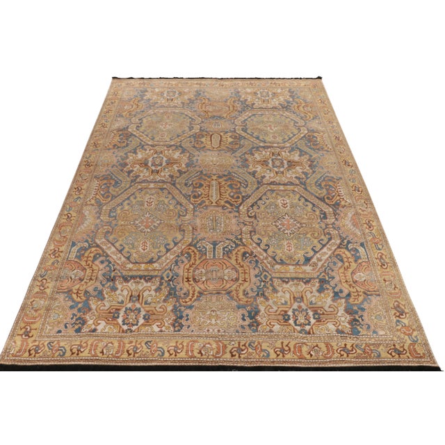 Belonging to our Burano collection, an 11x15 hand-knotted rug enjoying a beautiful primitivist attitude with unique...