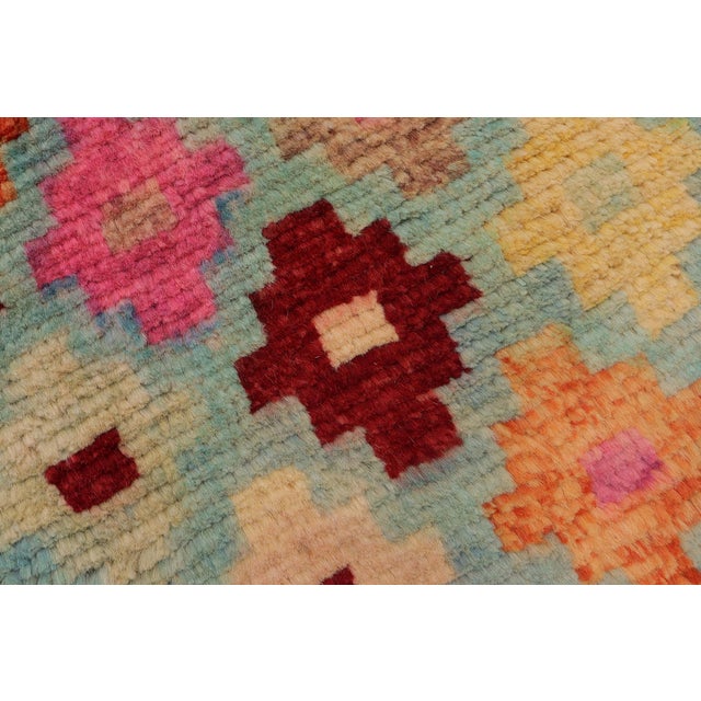 Boho Chic Balochi Jayvon Blue/Red Wool Rug - 3'2''x4'10'' For Sale In New York - Image 6 of 11