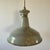 Vintage grey enamel factory pendant light made by Benjamin. In overall good vintage condition with some small scuffs here...