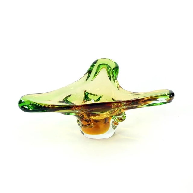 Mid-Century Glass Bowl by Frantisek Zemek for Mstisov Glass Factory For Sale - Image 11 of 11