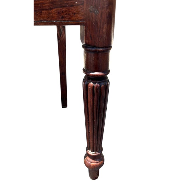 19th Century Pair of Anglo Indian Hand Carved Padouk Armchairs For Sale - Image 12 of 15