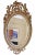 Antique large 19th century oval gilt overmantel wall mirror – elegant bevelled glass add timeless character to your...